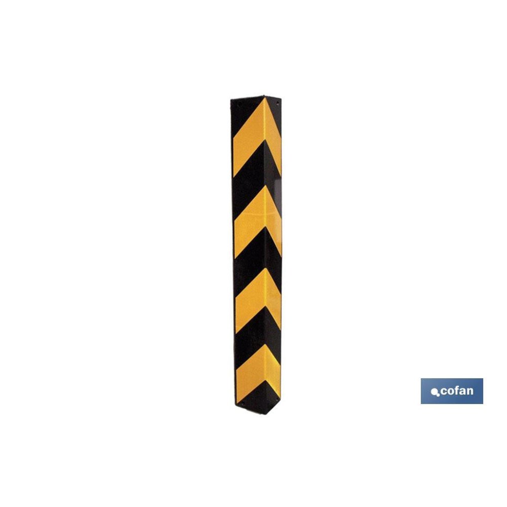 ESQUINERO RECTO 800X100X10MM AMAR/NEGRO (PACK: 1 UDS)