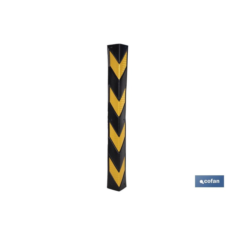 ESQUINERO RECTO 800X100X8MM AMAR/NEGRO (PACK: 1 UDS)