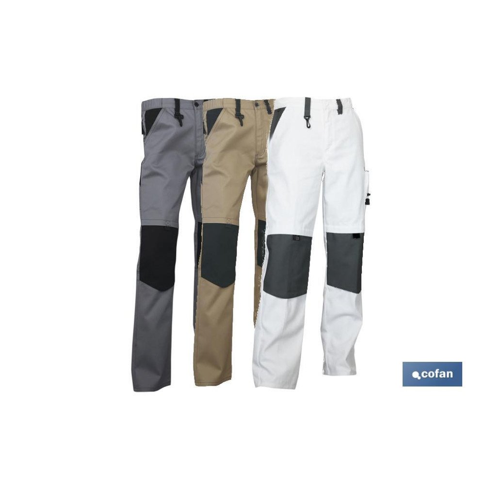 PANTALON TRABAJO LENOIR 280gms/m GRIS-NEGRO T-46 (PACK: 1 UDS)