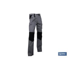 PANTALON TRABAJO LENOIR 280gms/m GRIS-NEGRO T-56 (PACK: 1 UDS)