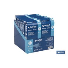 CAJA 30 UNDS. GUANTES NITRILO T-L (PACK: 1 UDS)