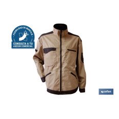 CHAQUETA TRABAJO BENZ 280gms/m BEIS-NEGRO T-XS (PACK: 1 UDS)