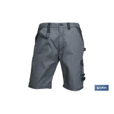 BERMUDAS DE TRABAJO POULSEN 280gms/m GRIS-NEGRO T-38 (PACK: 1 UDS)