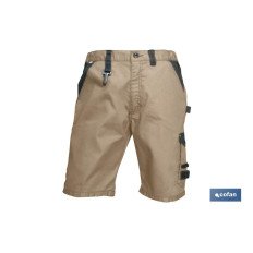 BERMUDAS DE TRABAJO POULSEN 280gms/m GRIS-NEGRO T-38 (PACK: 1 UDS)