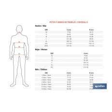 MONO DE TRABAJO BIRO 280gms/m GRIS-NEGRO T-L (PACK: 1 UDS)
