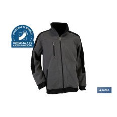 CHAQUETA POLAR MODELO WALKER 370 G/M GRIS-NEGRO TALLA L (PACK: 1 UDS)