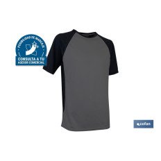 CAMISETA TRANSPIRABLE PILOTE GRIS-NEGRA 160G/M2 T-L (PACK: 1 UDS)