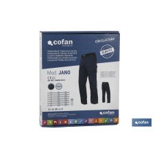 PANTALON TRAB. FLEX. JANO SLIM FIT MARINO/NEGRO T-48 (PACK: 1 UDS)