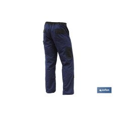 PANTALON TRAB. FLEX. JANO SLIM FIT MARINO/NEGRO T-48 (PACK: 1 UDS)