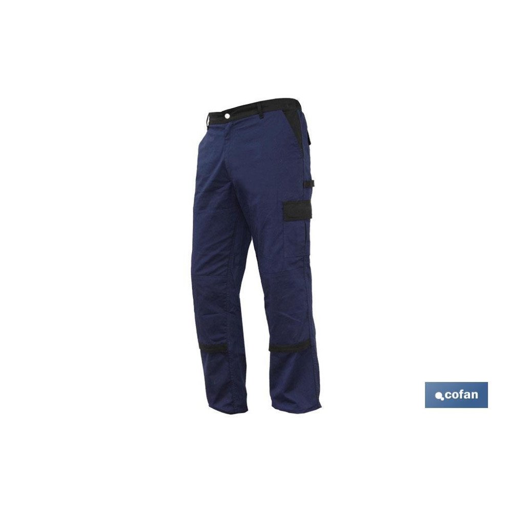 PANTALON TRAB. FLEX. JANO SLIM FIT MARINO/NEGRO T-52 (PACK: 1 UDS)