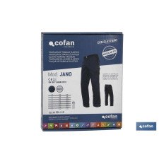 PANTALON TRAB. FLEX. JANO REGULAR FIT MAR/NEGRO T-58 (PACK: 1 UDS)