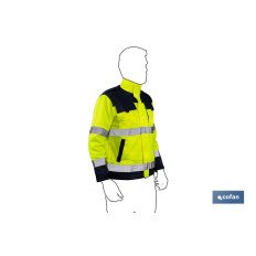 CHAQUETA DE ALTA VISIBILIDAD MODELO VEGA AMARILLA Y AZUL MARINO TALLA L (PACK: 1 UDS)