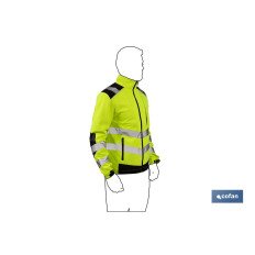 SOFTSHELL DE ALTA VISIBILIDAD MODELO ALFA CENTAURI AMARILLO Y NEGRO TALLA L (PACK: 1 UDS)