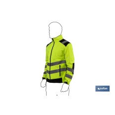 SOFTSHELL DE ALTA VISIBILIDAD MODELO ALFA CENTAURI AMARILLO Y NEGRO TALLA L (PACK: 1 UDS)