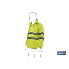CHAQUETA DE LLUVIA DE ALTA VISIBILIDAD MODELO PÓLUX AMARILLA TALLA L (PACK: 1 UDS)