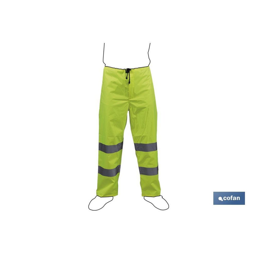 PANTALÓN DE LLUVIA DE ALTA VISIBILIDAD MODELO RIGEL AMARILLA TALLA L (PACK: 1 UDS)