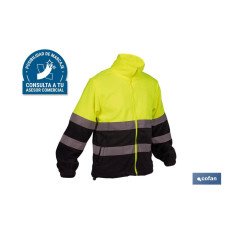 FORRO POLAR DE ALTA VISIBILIDAD MODELO ALTAIR AMARILLO Y AZUL TALLA L (PACK: 1 UDS)