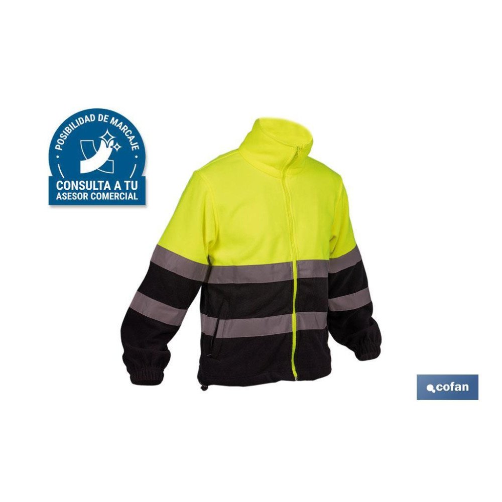 FORRO POLAR DE ALTA VISIBILIDAD MODELO ALTAIR AMARILLO Y AZUL TALLA L (PACK: 1 UDS)