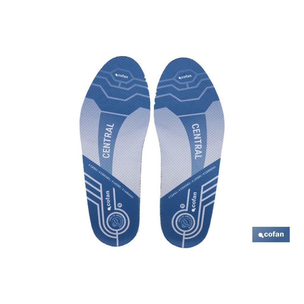 PLANTILLA 4 CAPAS PARA CALZADO PISADA NEUTRA TALLA 35 (PACK: 1 UDS)