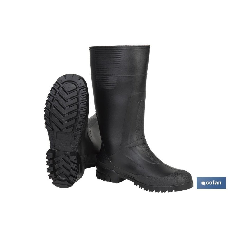 BOTA ALTA DE AGUA PVC NEGRA TALLA 48 (PACK: 1 UDS)