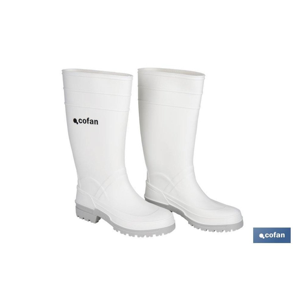 BOTA AGUA PVC BLANCA TALLA 43 (PACK: 1 UDS)