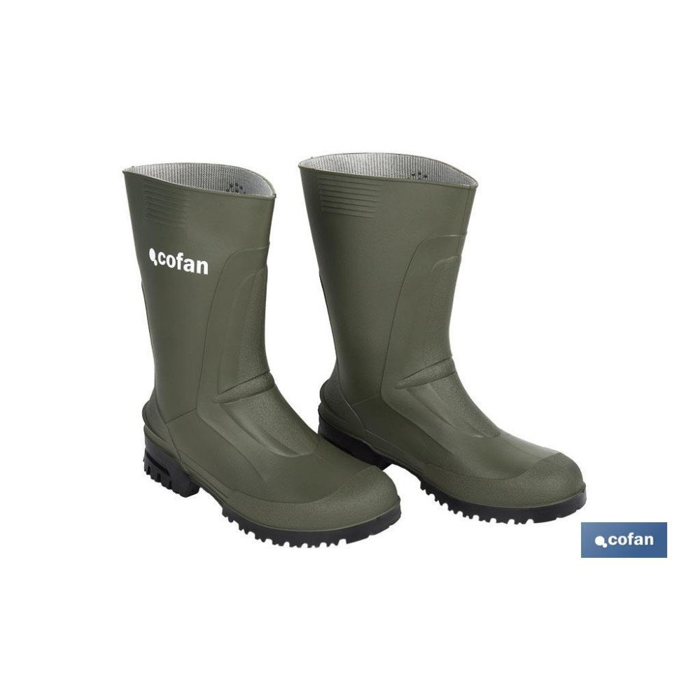 BOTA PVC VERDE MEDIA CAÑA TALLA 47 (PACK: 1 UDS)