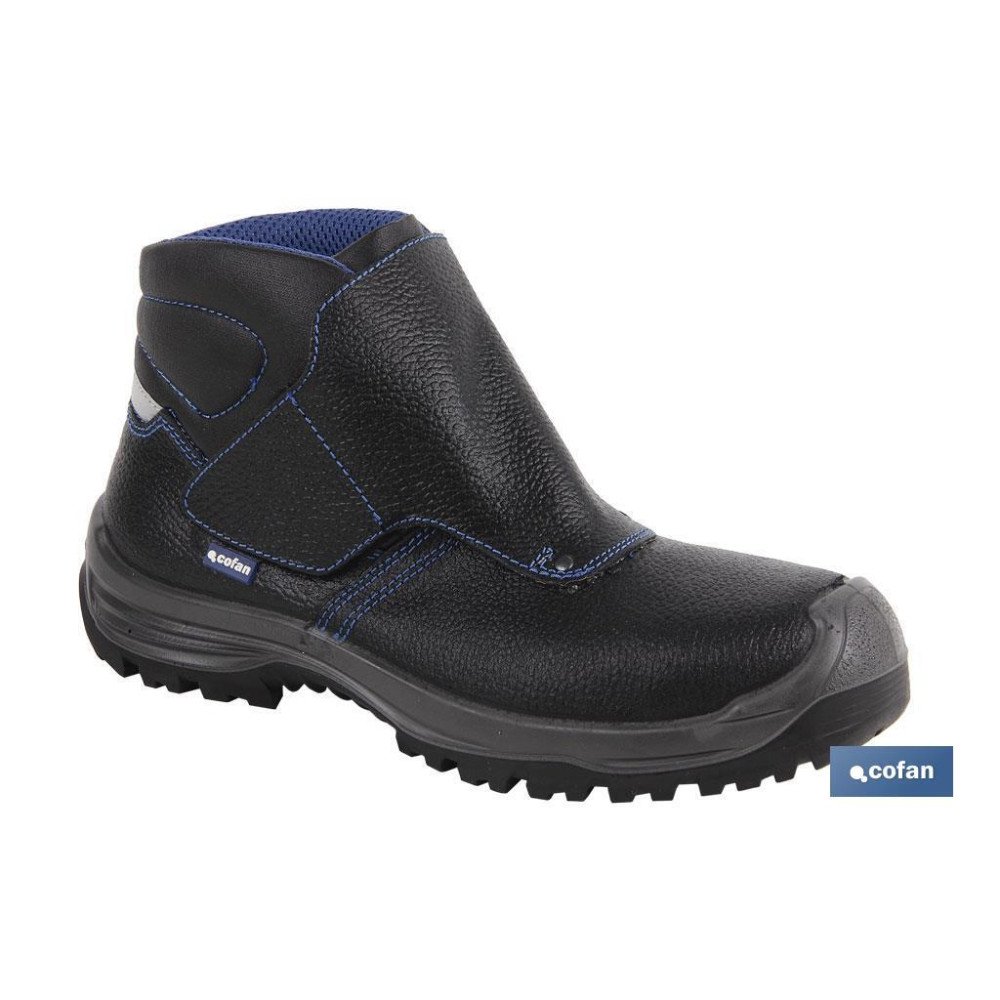 BOTA PIEL NEGRO CIERRE VELCRO S3 MODELO URIAN T 47 (PACK: 1 UDS)