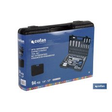 MALETÍN 94 PCS STANDARD 1/4 Y 1/2 (PACK: 1 UDS)