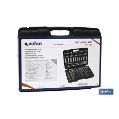 MALETIN 171 PCS PROFESIONAL 1/2, 3/8 Y 1/4 (PACK: 1 UDS)