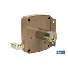 CERRADURA SOBREPONER C/CERRADERO 100mm DERECHA (PACK: 1 UDS)