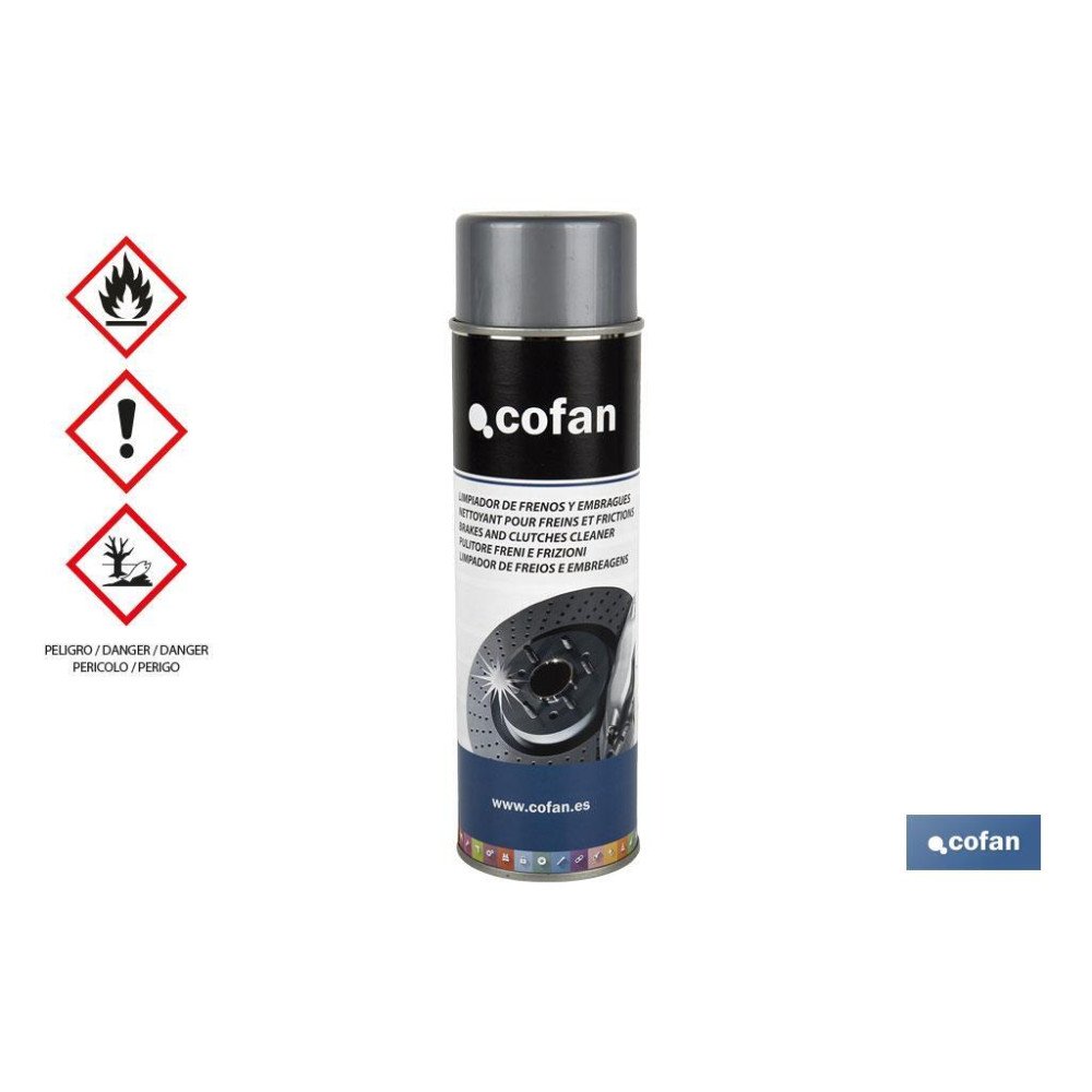 LIMPIADOR DE FRENOS Y EMBRAGUES 500 ML (PACK: 1 UDS)