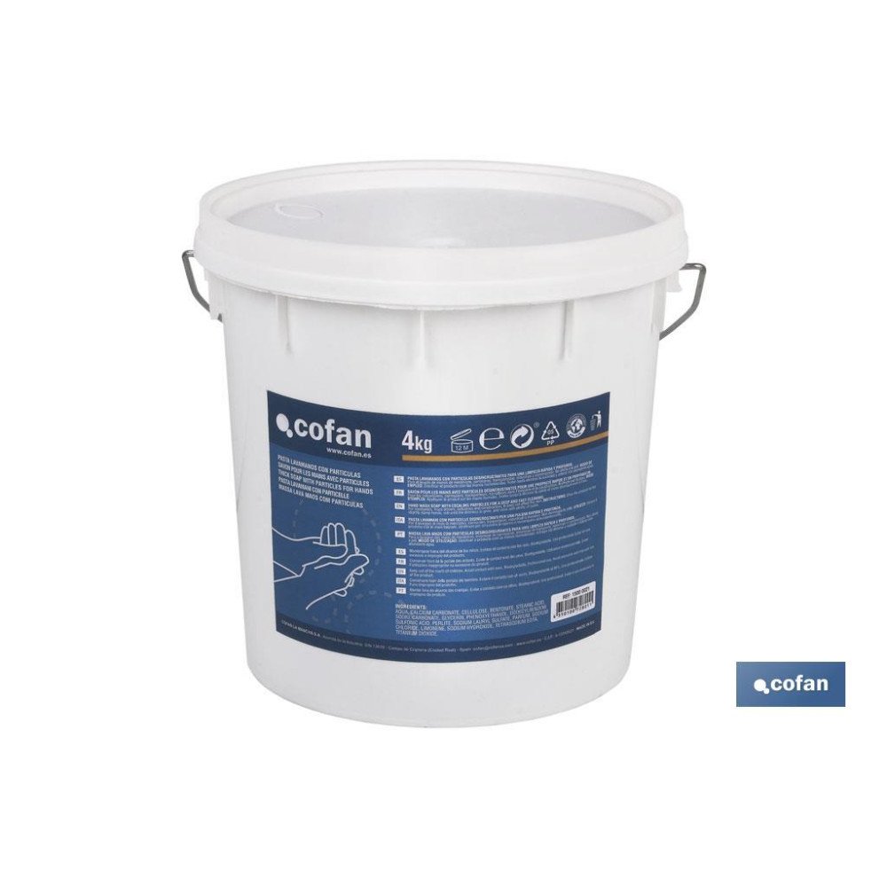 PASTA LAVAMANOS CON PARTICULAS 4 KG (PACK: 1 UDS)