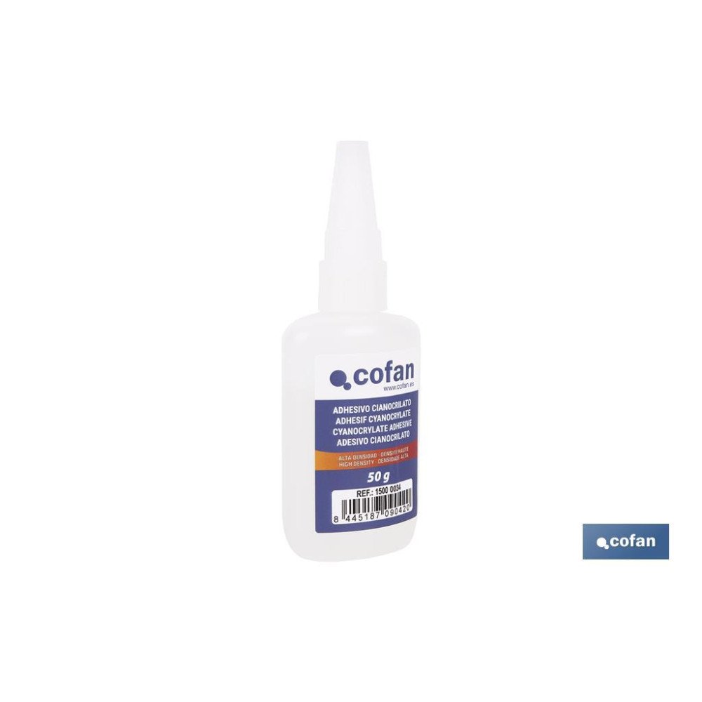 ADHESIVO CIANOACRILATO. ALTA DENSIDAD 50 G (PACK: 1 UDS)