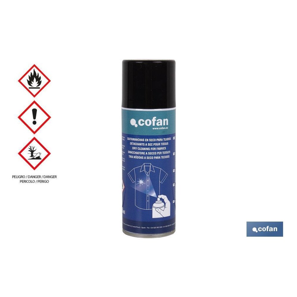 QUITAMANCHAS EN SECO PARA TEJIDOS 200 ML (PACK: 1 UDS)