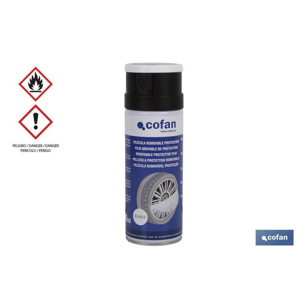 PELICULA REMOVIBLE PROTECCIÓN BLANCO BRILLO 400 ML (PACK: 1 UDS)
