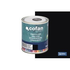 ESMALTE AL AGUA (750 ML) NEGRO BRILLO (PACK: 1 UDS)