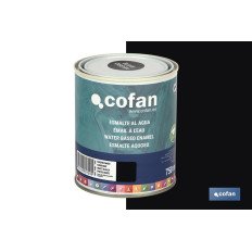 ESMALTE AL AGUA (750 ML) NEGRO MATE (PACK: 1 UDS)