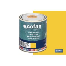 ESMALTE AL AGUA (750 ML) AMARILLO REAL BRILLO (PACK: 1 UDS)