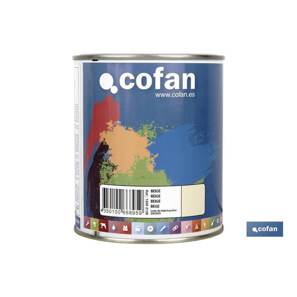 ESMALTE SINTÉTICO (750 ML) COLOR BEIGE (PACK: 1 UDS)