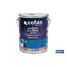 ESMALTE LACA AL AGUA NEGRO 4 L MATE (PACK: 1 UDS)