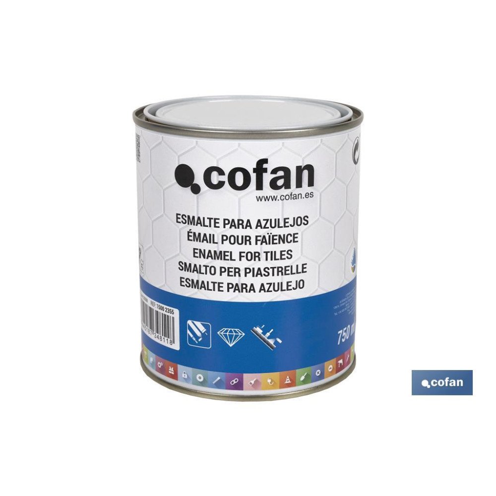 ESMALTE PARA AZULEJOS AL AGUA 750 ML (PACK: 1 UDS)