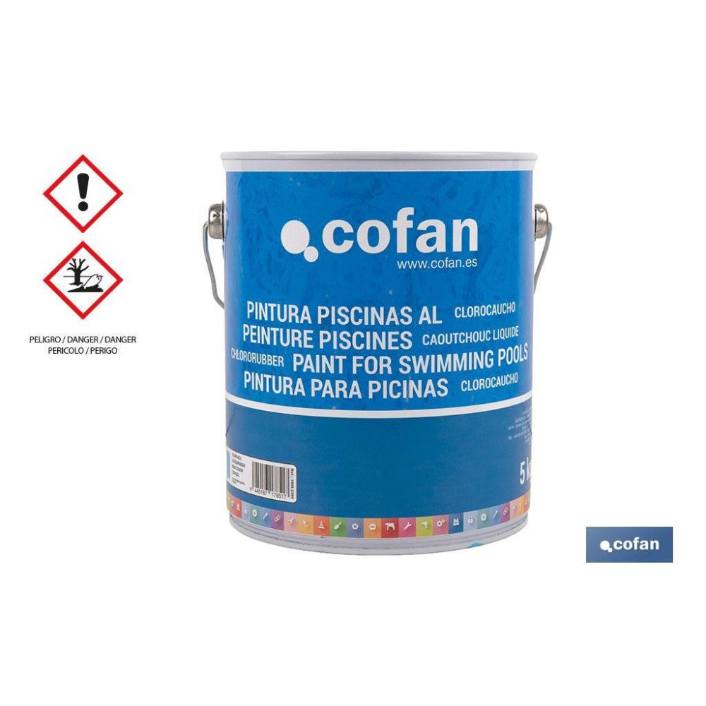 PINTURA PISCINAS CLOROCAUCHO (AZUL 5 KG) (PACK: 1 UDS)
