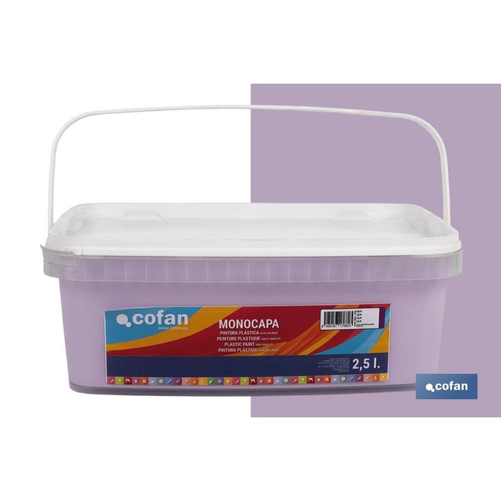 PINTURA PLÁSTICA MONOCAPA Lila (2,5 LT) (PACK: 1 UDS)