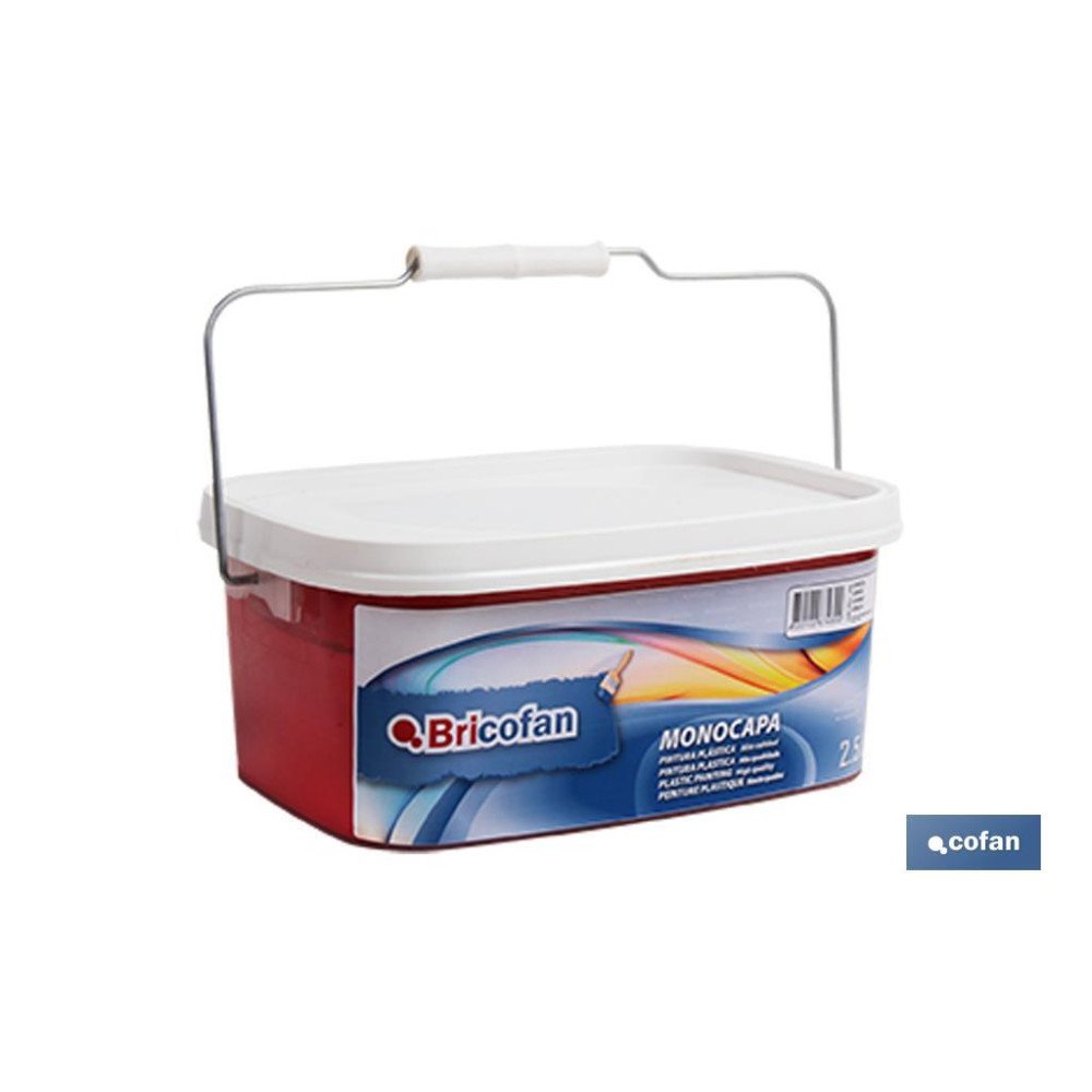 PINTURA PLÁSTICA MONOCAPA Cereza (2,5 LT) (PACK: 1 UDS)