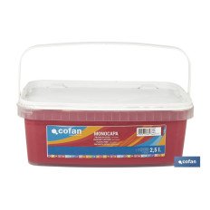 PINTURA PLÁSTICA MONOCAPA Cereza (2,5 LT) (PACK: 1 UDS)