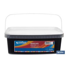 PINTURA PLÁSTICA MONOCAPA Negro (2,5 LT) (PACK: 1 UDS)