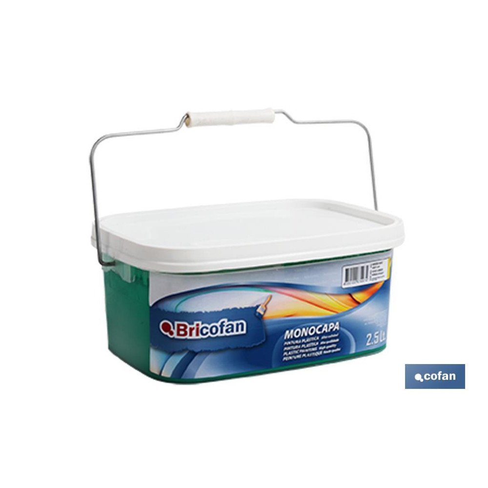 PINTURA PLÁSTICA MONOCAPA Verde Vivo (2,5 LT) (PACK: 1 UDS)