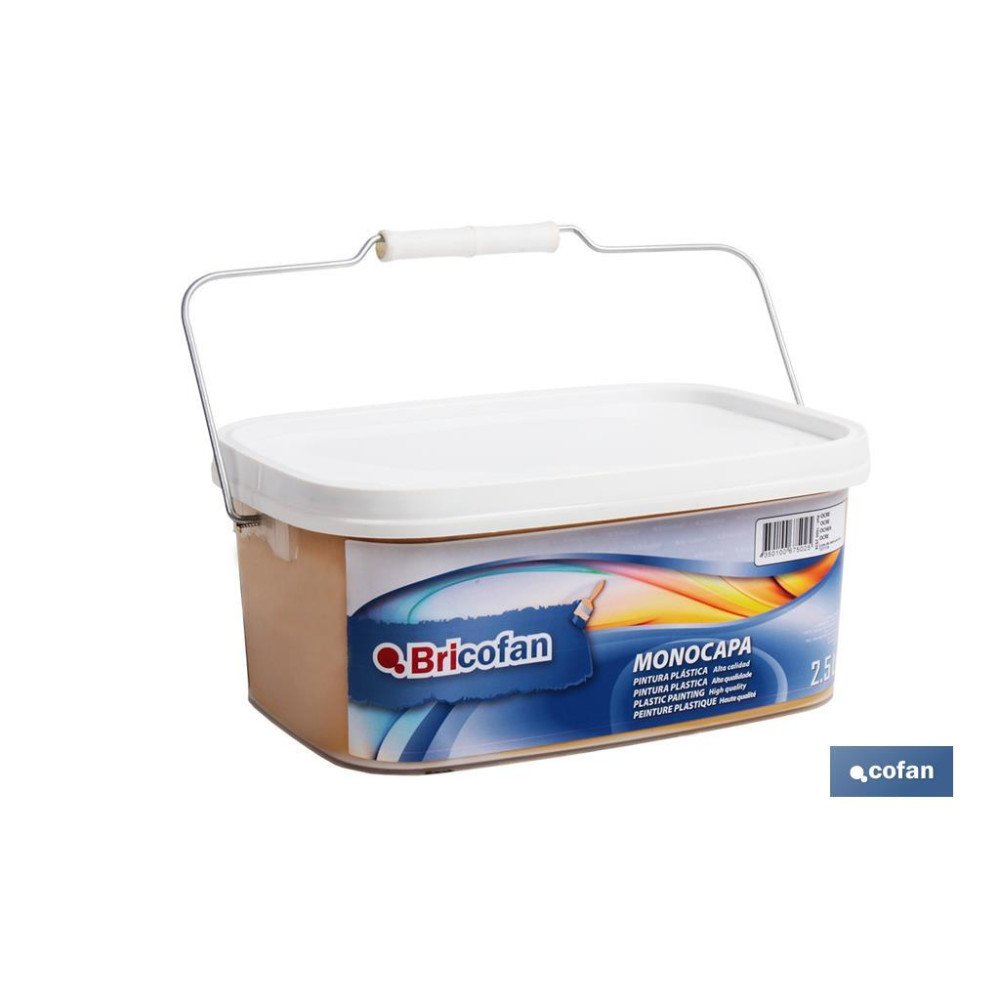 PINTURA PLÁSTICA MONOCAPA Ocre (2,5 LT) (PACK: 1 UDS)