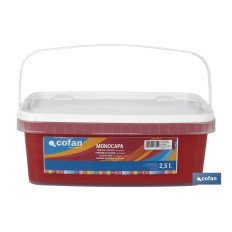PINTURA PLÁSTICA MONOCAPA Rojo Diablo (2,5 LT) (PACK: 1 UDS)