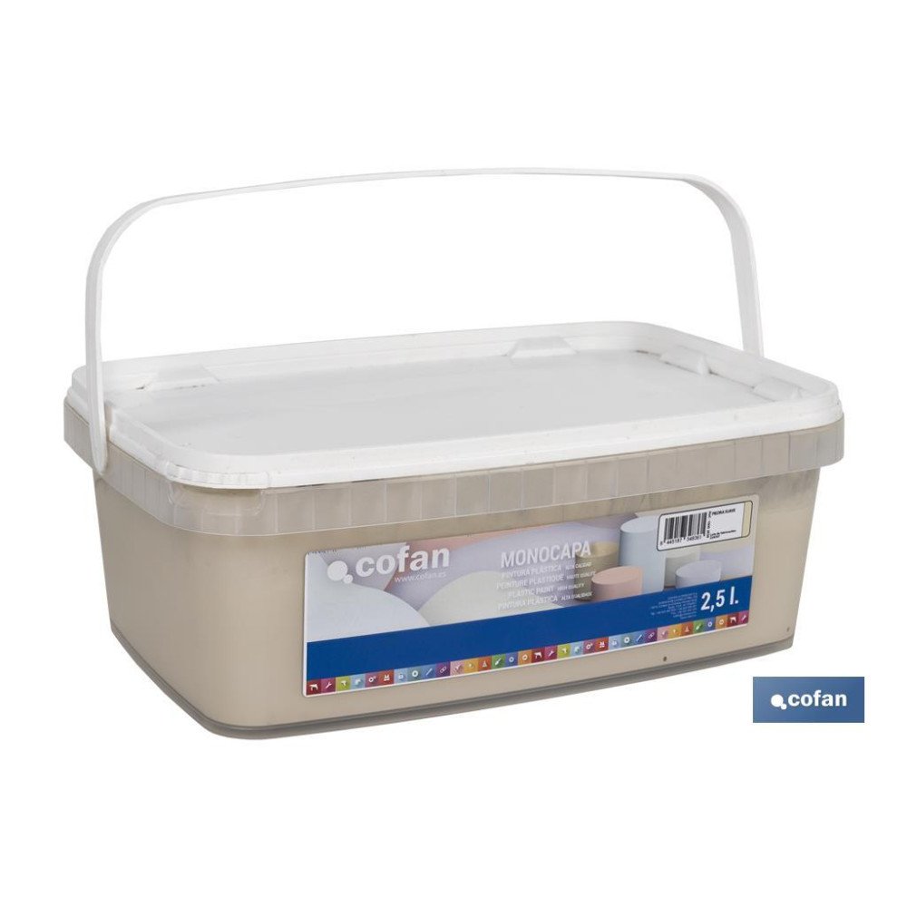 PINTURA PLÁSTICA MONOCAPA PIEDRA SUAVE 2,5 L (PACK: 1 UDS)